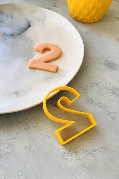 CESTOPİENO قالب عجينة / قالب كوكيز رقم 2 باللون الأصفر