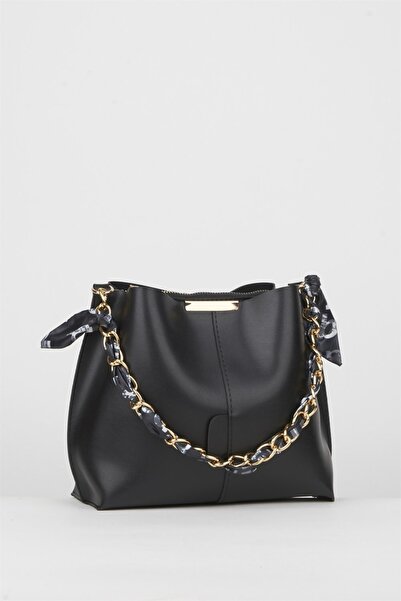 GÜNYELİ ÇANTA Eșarfă pentru durere pentru femei și accesoriu cu lanț din piele moale Geantă de mână și geantă de umăr cu 3 compartimente