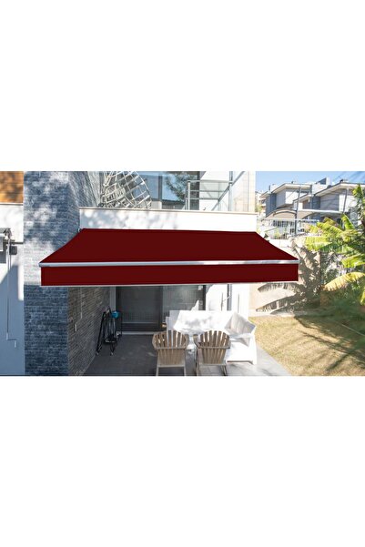 Genel Markalar Kırmızı Mafsallı Manuel Tente 400×200, şık ve dayanıklı dış me...