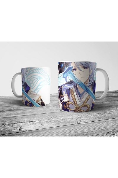 Pixxa Kamisato Ayato - Genshin Impact Mug Cup Model 2