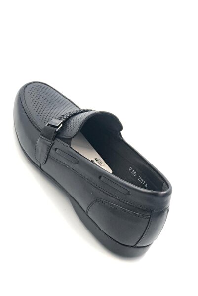 Fosco Siyah Erkek Deri Babet Loafer Ayakkabı 20756