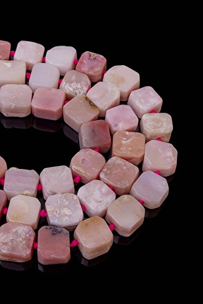 Dünya Doğal Taş 14x8 mm Piatra Opal Roz