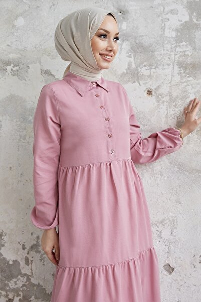 InStyle Košilový límec Albera na knoflíky - Dusty Rose