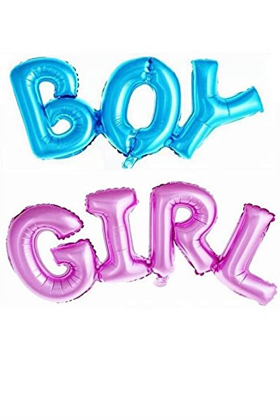 Kokoş Parti Cinsiyet Belirleme Partisi-baby Shower Boy-gırl Yazılı Folyo Balon