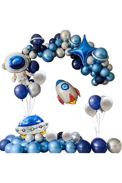 MFM Party Astronaut Foil Chain Balloon Set