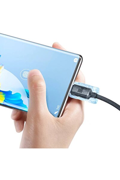 Baseus Crystal Shine 100w Usb To Type-c Hızlı Şarj Kablo 1.2 Mt (siyah)
