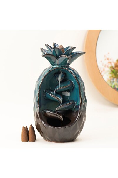 Mitr Zen Ananas Temalı Geri Akışlı Şelale Tütsülük (kahve)