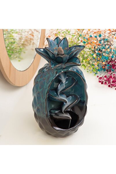 Mitr Zen Ananas Temalı Geri Akışlı Şelale Tütsülük (kahve)