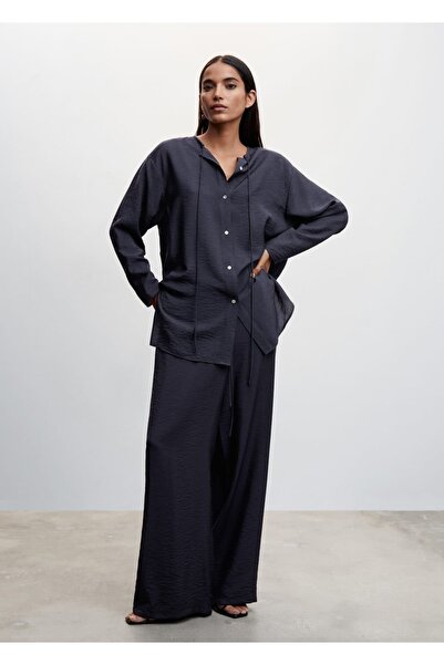 MANGO Woman Saten Pantolon