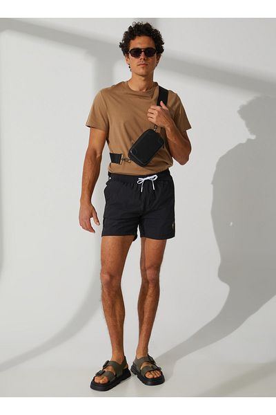 U.S. Polo Assn. Μαύρο ανδρικό σορτς μαγιό Blas23y