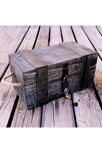 t tun's woods Black Wooden Locking Box Memory Box Gift Box Storage Box Multi-Purpose Wooden Box