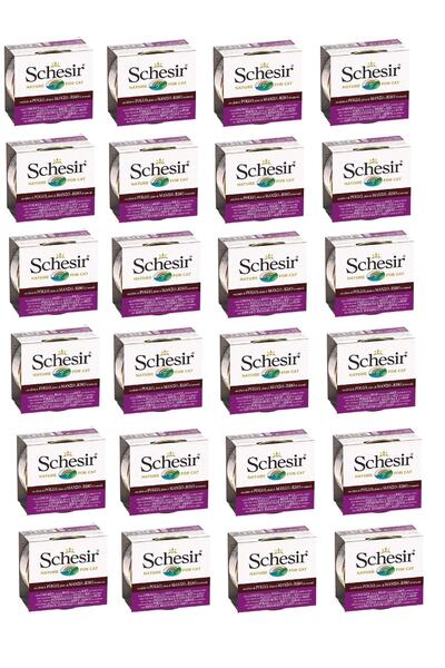 Schesir Tavuk Ve Sığır & Pirinçli Kedi Konservesi 85 Gr. X 24 Adet