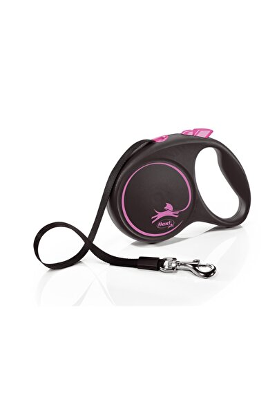 Flexi Black Design Şerit Uzayan Tasma