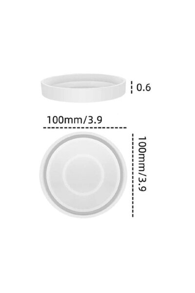 Getshop Epoksi Bardak Altı Kanallı Silikon Kalıbı Gt9368