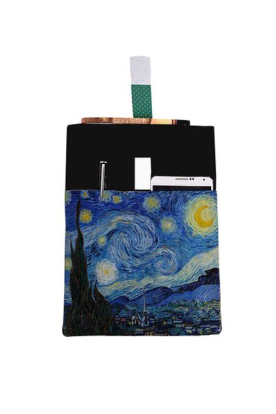 HRS Starry Night Patterned Washable Pocket Book Case 20 X 25 Cm Multi-Purpose Bag Book Cover