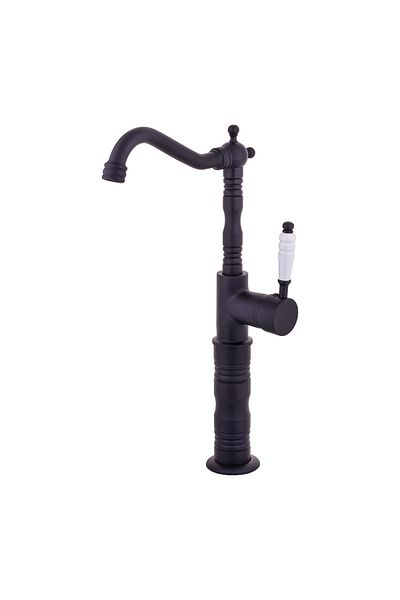 LPD LİDER Lpd Mix Porcelain Rustic Antique-black-white-chrome Gold Bowl Sink Faucet