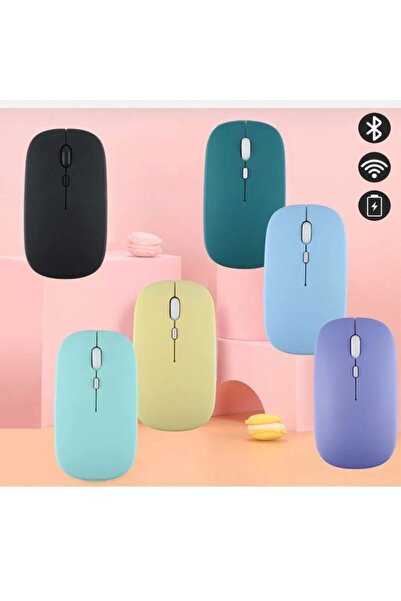 Alfa MEC Tüm Cihazlara Uyumlu Mouse Bluetooth Wireless Şarjlı Fare 2.4g
