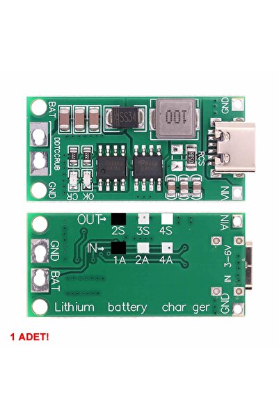 Genel Markalar 2s 8.4v 1a Lityum Pil Şarj Modülü Type C 18650 Li-ıon Batarya ...