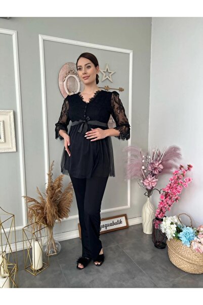 Cossy By Aqua Kadın Lohusa Pijama Takımı 23190