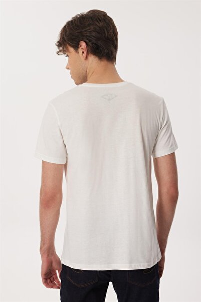 Lee Cooper Men's T-Shirt White 232 Lcm 242020   Lee Sunny O Collar