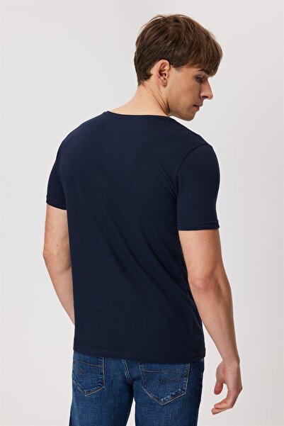 Lee Cooper Londonlogo Ανδρικό μπλουζάκι με λαιμόκοψη Navy Blue