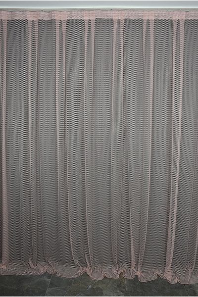 AKÇA TEKSTİL Orchid Powder Color Single Wing Ready Planted Pleated Background Curtain 300*260 Cm