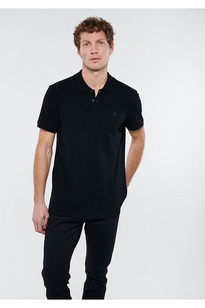 Mavi Μαύρο μπλουζάκι Polo Regular Fit / Normal Cut 88043900
