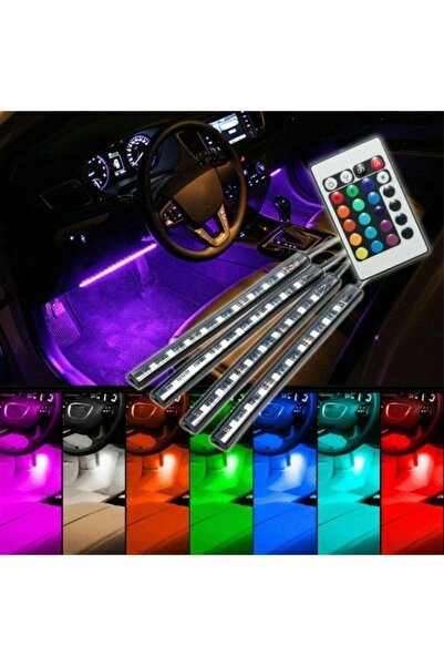 Genel Markalar Mke Ford Tourneo Courier Uyumlu Rgb Ayak Altı Led Aydınlatma S...