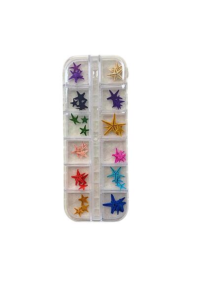Venalisa 12'li Tırnak Süsleme Deniz Yıldızları Nail Art Figürler