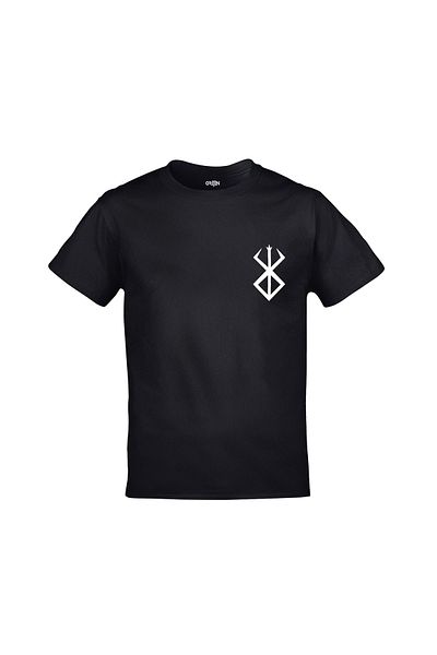 Orijin Tekstil Μπλουζάκι Berserk Band Of The Falcon Ikigaisekai μπροστά πίσω με στάμπα Unisex μαύρο
