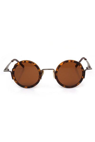 TomyHelf Women's Sunglasses Brown Lens Patterned Frame
