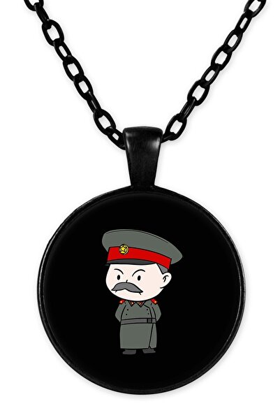 herotasarım Unisex Black Chain Necklace - Bll955