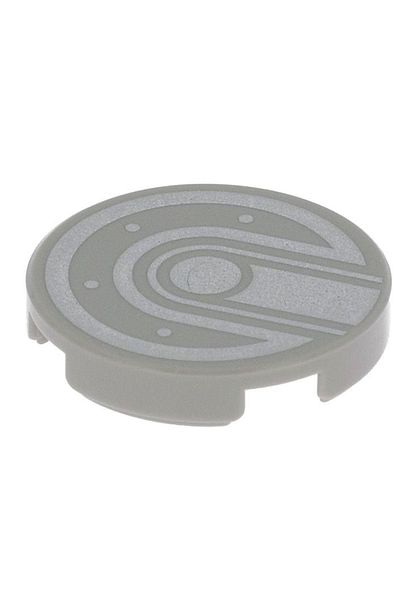 LEGO Original Custom Accessory Star Wars Tile 2 X 2 Printed Round Tiles Gray Bolt Rivet 1 Piece