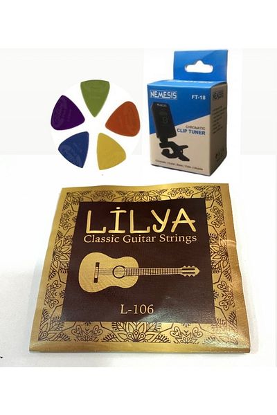 LİLYA Classic Guitar String 3 Pieces (with tuner) Economical Set