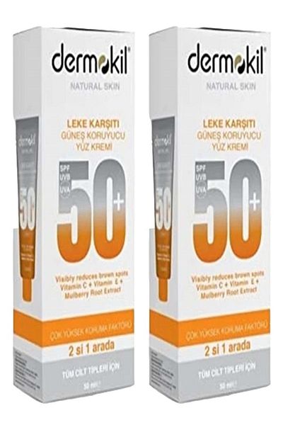 Dermokil 50 Ml x 2 Sunscreen Face Cream - Anti-Blemish