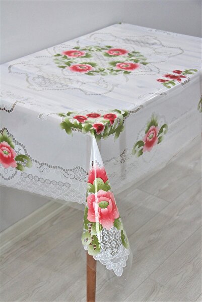 DedeEvTekstil Silinebilir Şeffaf Pvc Muşamba Masa Örtüsü 120 X 155
