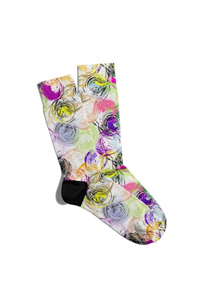 Eğlenceli Çoraplar Διασκεδαστικές κάλτσες Unisex Color Cycle Geometric με τύπ...