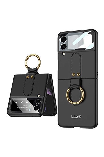 Rivor Samsung Galaxy Z Flip 3 Uyumlu Kılıf Flip Ring Katlanabilir Armour Yüzü...
