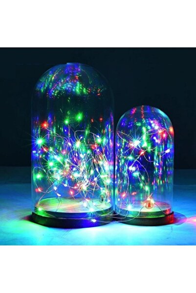 ORİJİNALDÜKKAN 3 Metre Rgb Çok Renkli Led Işıklı Peri Tel Ev Dekoratif Pilli Aydınlatma Organizasyon Süsleme