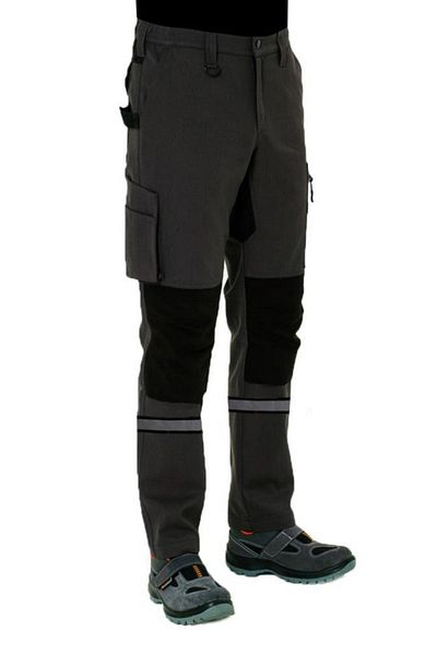 Şensel Reflective Work Pants, Grey-Black -54E6282-Work Clothing
