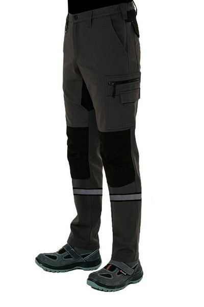 Şensel Reflective Work Pants, Grey-Black -54E6282-Work Clothing