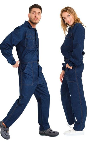 Şensel Μπλε καλοκαιρινές τζιν φόρμες -55e1445- Unisex Workwear