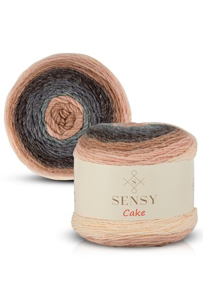 SENSY Premium Cake Hand Knitting Thread Shawl Blouse Accessory Thread Marbled Thread