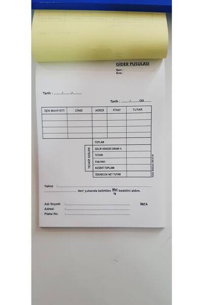 Kültür Matbaası Gider Pusulası