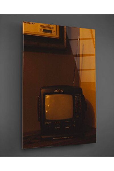 TAULART Eski Tüplü Televizyon Dikey Cam Tablo