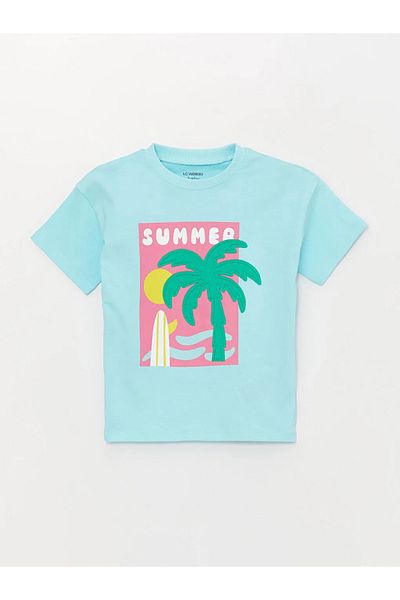 LC Waikiki Lcw Baby Crew Neck Printed Baby Boy T-Shirt