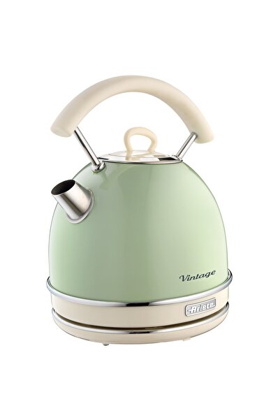 ARIETE Vintage Green Kettle And Two-Chamber Toaster