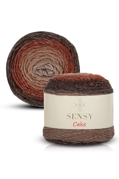 SENSY Premium Cake Hand Knitting Thread Shawl Blouse Accessory Thread Marbled Thread