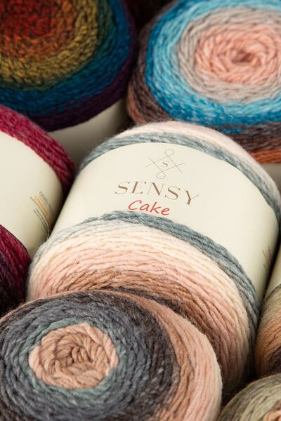 SENSY Premium Cake Hand Knitting Thread Shawl Blouse Accessory Thread Marbled Thread