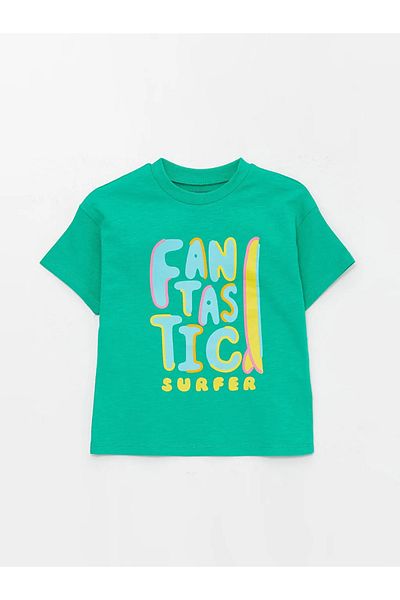 LC Waikiki Lcw Baby Crew Neck Short Sleeve Printed Baby Boy T-Shirt